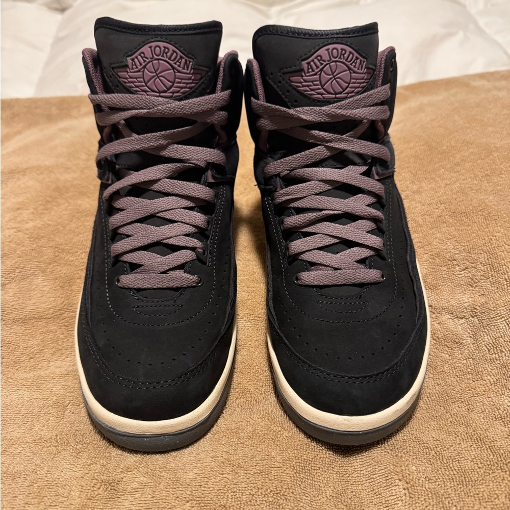 Jordan Athletic Shoes Black and Purple